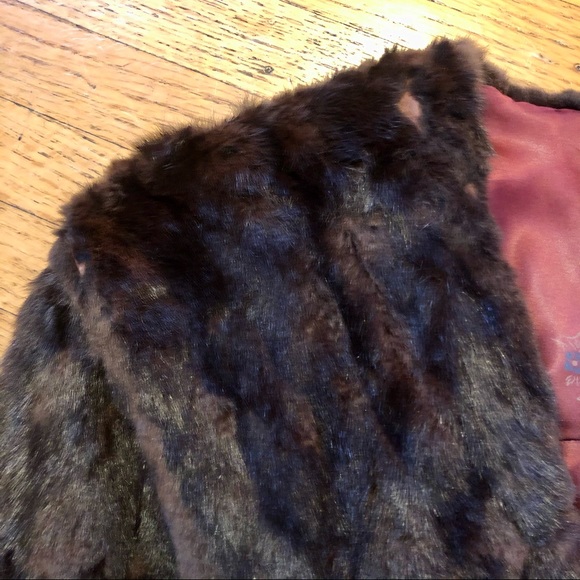 VINTAGE 40’s 50’s FUR CAPALET CAPE - Picture 2 of 6